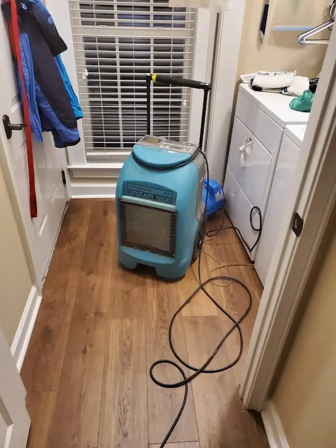 Commercial dehumidifier deployed for Flood Damage Cleanup in Pickerington